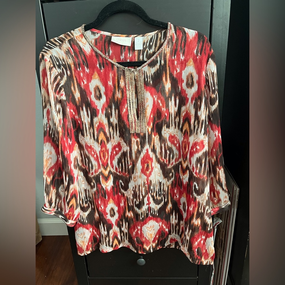 Women’s sheer beaded top